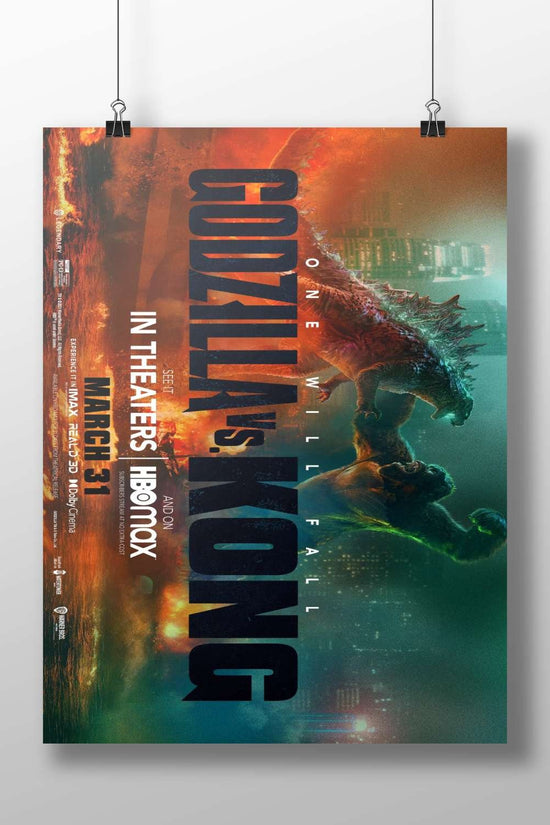 Godzilla and King Kong (franchises) Main Subject: Godzilla and King Kong (franchises) Matte BoizzBoard rigid print — Anime