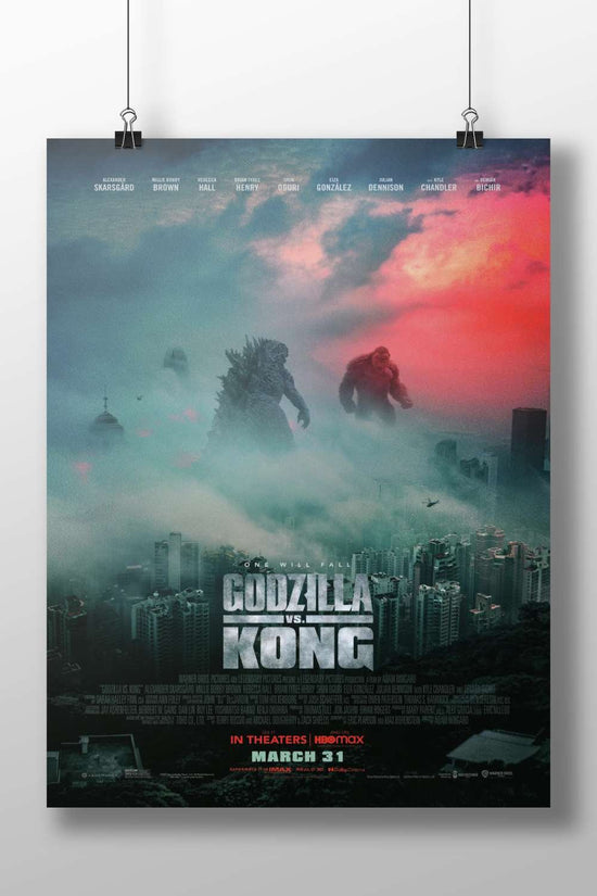 Godzilla and King Kong Main Subject: Godzilla and King Kong Matte BoizzBoard rigid print — Anime wall art India | PosterBoizz