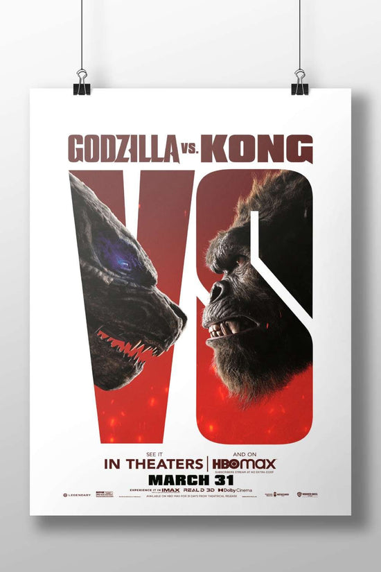 Godzilla and Kong (franchise characters) Main Subject: Godzilla and Kong (franchise characters) Matte BoizzBoard rigid print