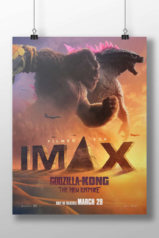 Godzilla and Kong from the "Godzilla x Kong: The New Empire" franchise Main Subject: Godzilla and Kong from the "Godzilla x