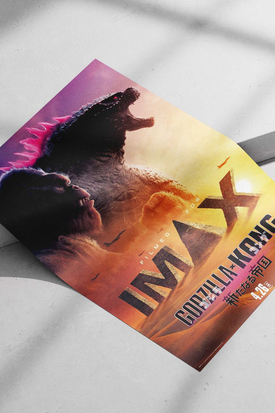 Godzilla and Kong (franchises) Main Subject: Godzilla and Kong (franchises) Matte poster print — Anime wall art India |