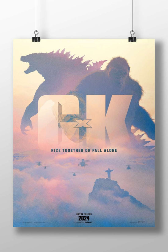 Godzilla and King Kong (from the "Godzilla x Kong: The New Empire" franchise) Main Subject: Godzilla and King Kong (from the