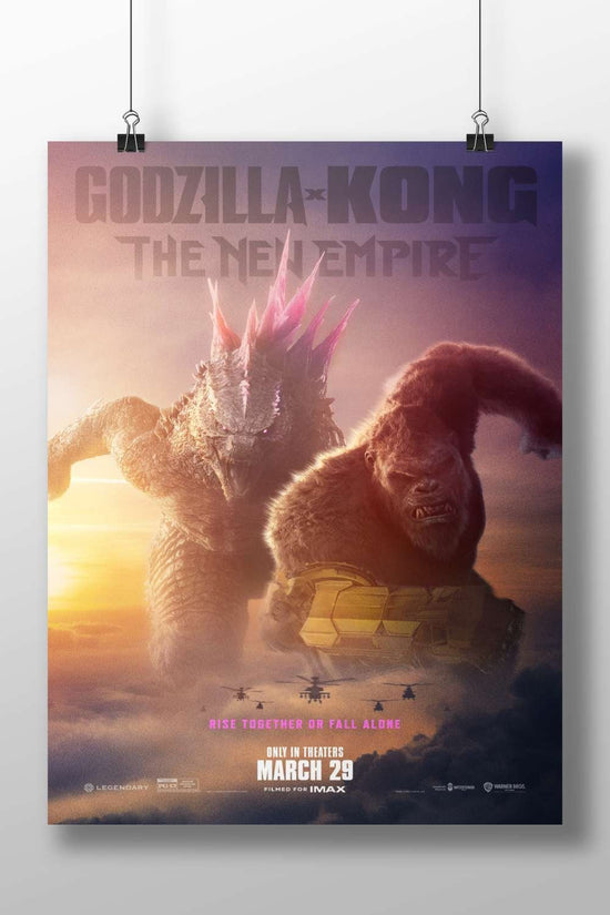 Godzilla and Kong from the "Godzilla x Kong: The New Empire" franchise Main Subject: Godzilla and Kong from the "Godzilla x
