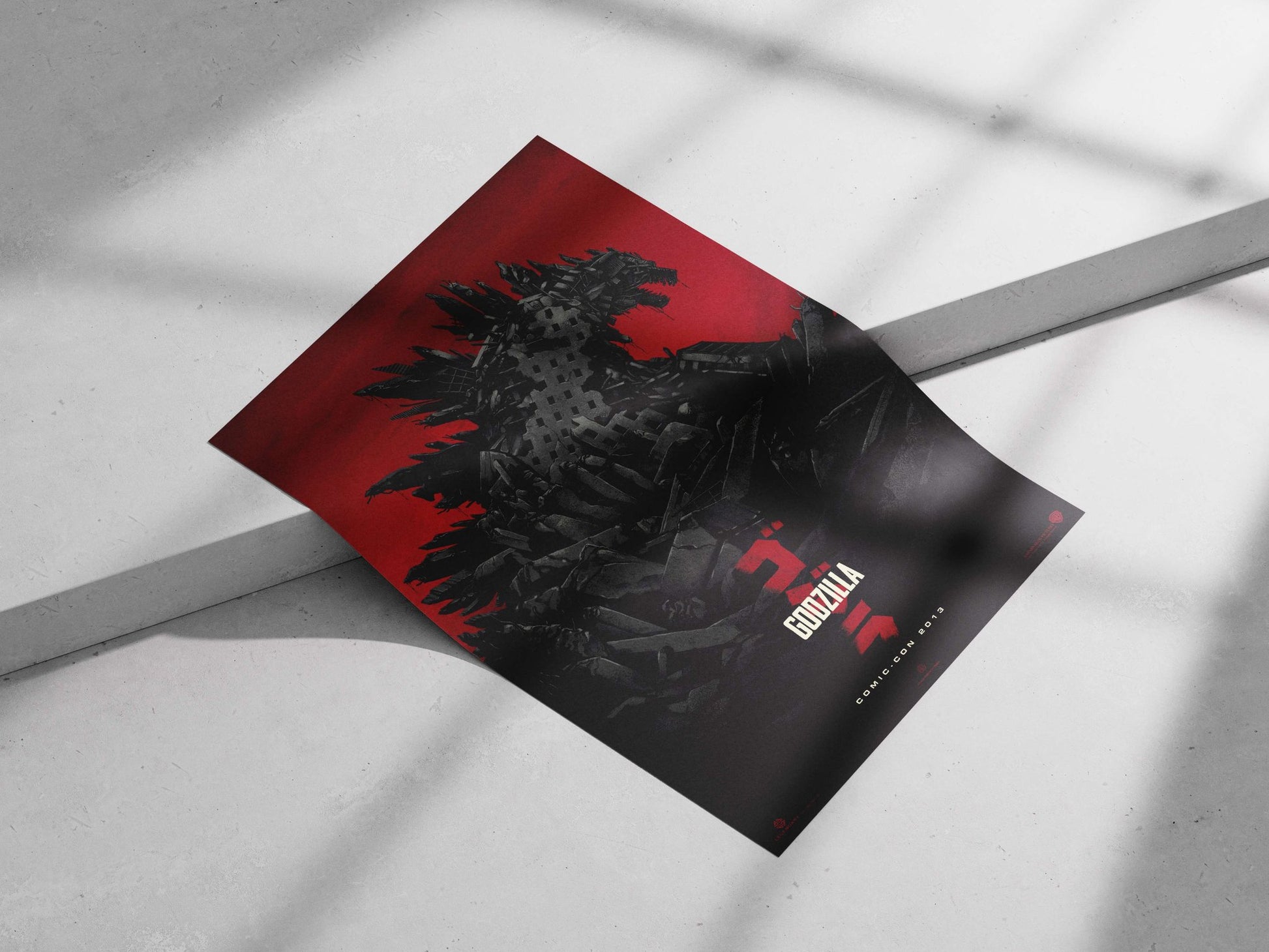 Godzilla (from the Godzilla franchise) Main Subject: Godzilla (from the Godzilla franchise) Matte poster print — Anime wall