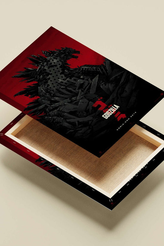 Godzilla (from the Godzilla franchise) Main Subject: Godzilla (from the Godzilla franchise) Canvas wall art — Anime wall art