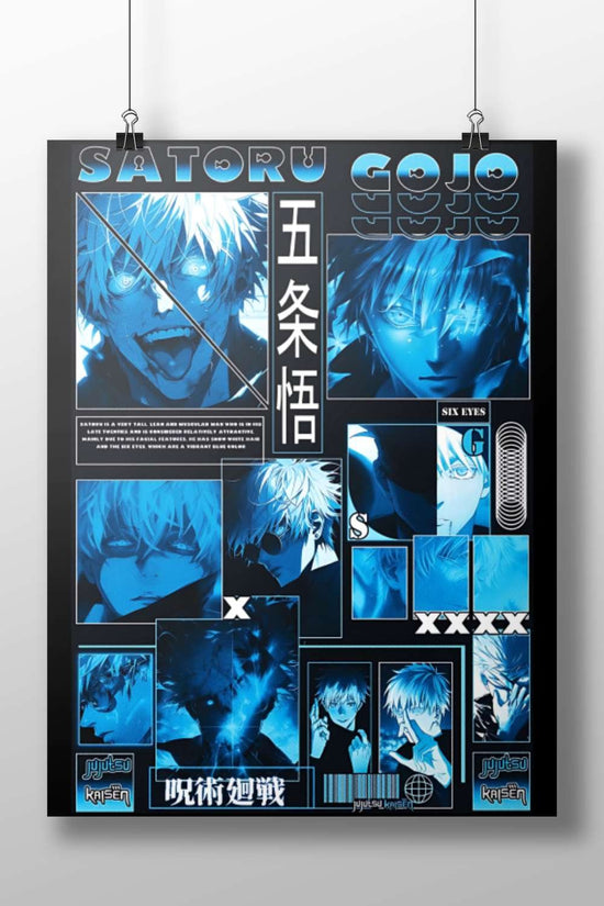 Satoru Gojo from Jujutsu Kaisen Main Subject: Satoru Gojo from Jujutsu Kaisen Matte BoizzBoard rigid print — Anime wall art