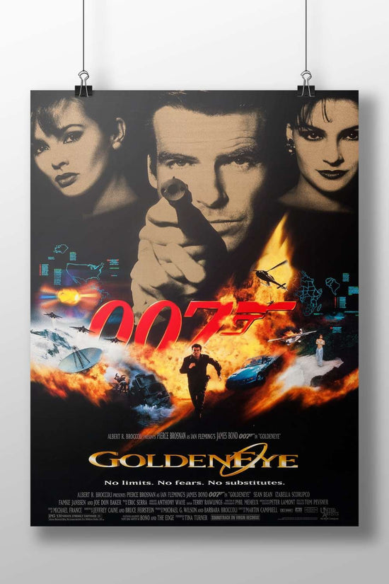 The James Bond film "GoldenEye" starring Pierce Brosnan as 007 Main Subject: The James Bond film "GoldenEye" starring Pierce