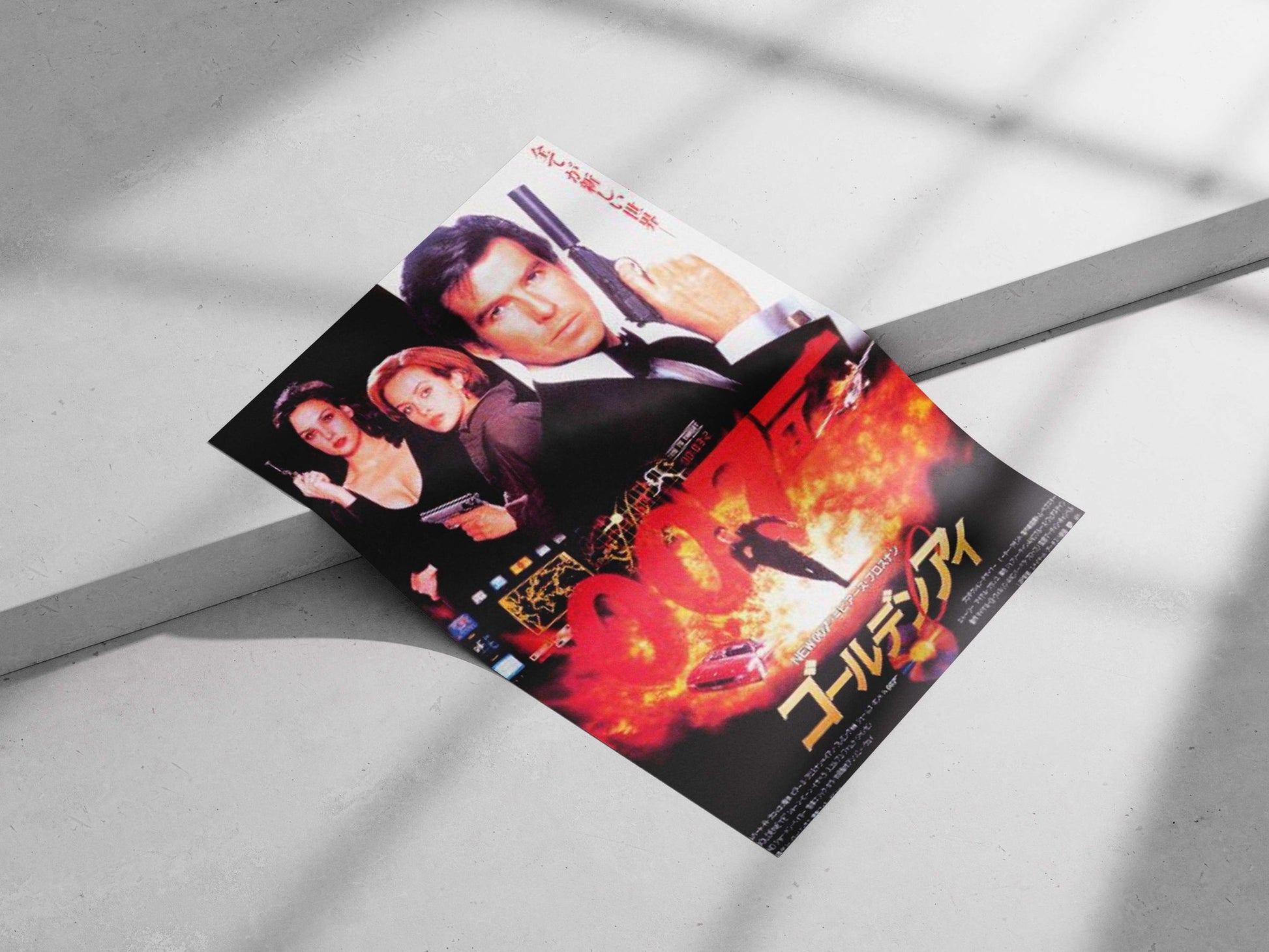 James Bond franchise (GoldenEye movie) Main Subject: James Bond franchise (GoldenEye movie) Matte poster print — Hollywood