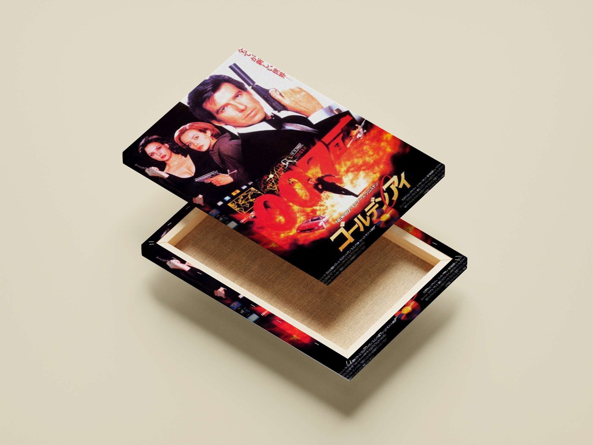James Bond franchise (GoldenEye movie) Main Subject: James Bond franchise (GoldenEye movie) Canvas wall art — Hollywood wall
