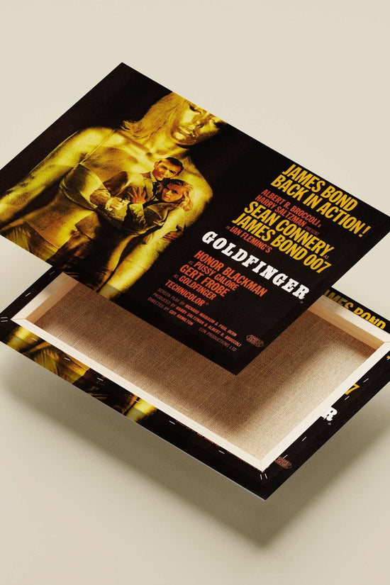 James Bond film *Goldfinger* (1964), part of Ian Fleming's James Bond franchise, featuring Sean Connery as James Bond 007.