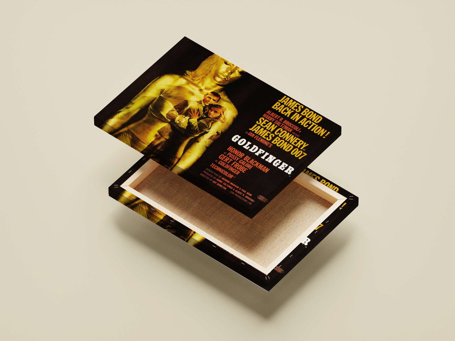 James Bond film *Goldfinger* (1964), part of Ian Fleming's James Bond franchise, featuring Sean Connery as James Bond 007.