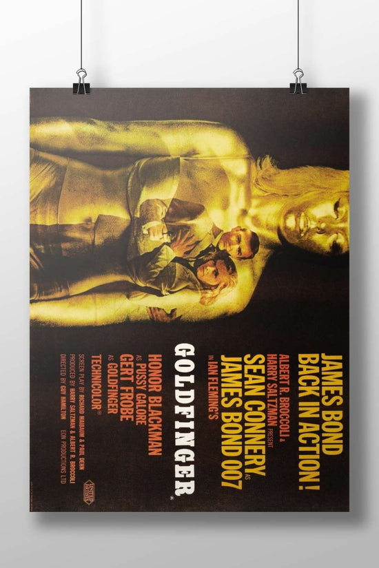 James Bond film *Goldfinger* (1964), part of Ian Fleming's James Bond franchise, featuring Sean Connery as James Bond 007.