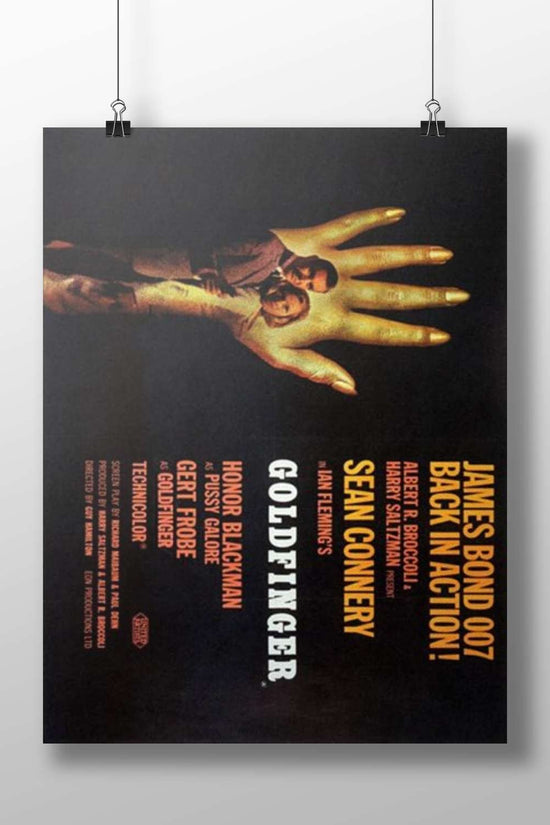 James Bond 007 film "Goldfinger" Main Subject: James Bond 007 film "Goldfinger" Matte BoizzBoard rigid print — Hollywood