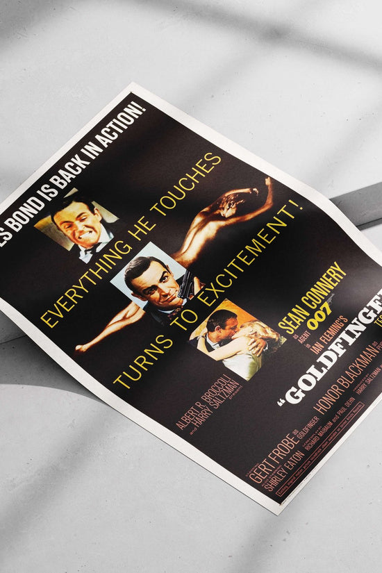 James Bond film "Goldfinger" (1964) starring Sean Connery as Agent 007 Main Subject: James Bond film "Goldfinger" (1964)