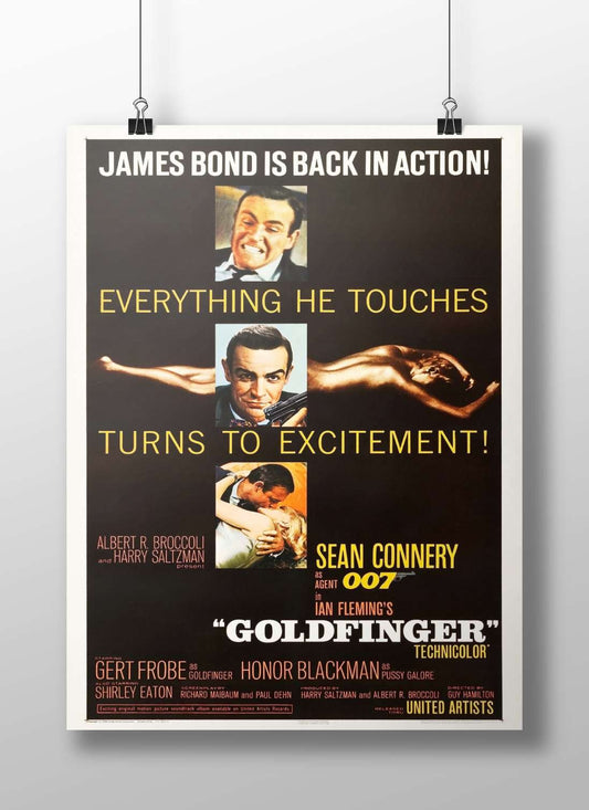 James Bond film "Goldfinger" (1964) starring Sean Connery as Agent 007 Main Subject: James Bond film "Goldfinger" (1964)