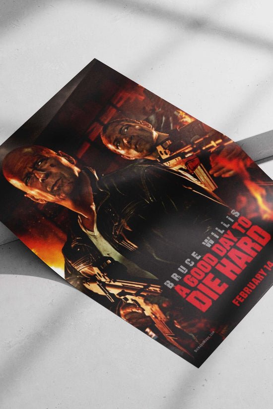Bruce Willis portraying John McClane in the Die Hard franchise Main Subject: Bruce Willis portraying John McClane in the Die