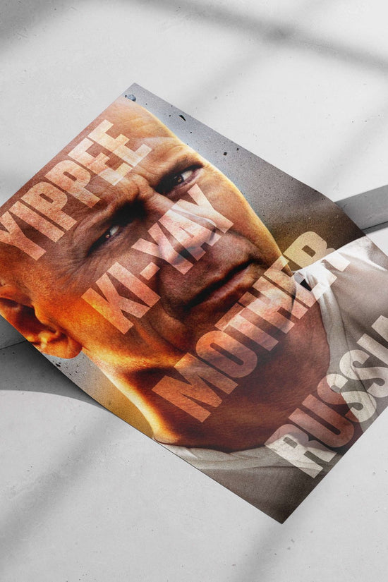 Bruce Willis Main Subject: Bruce Willis Matte poster print — Hollywood wall art India | PosterBoizz
