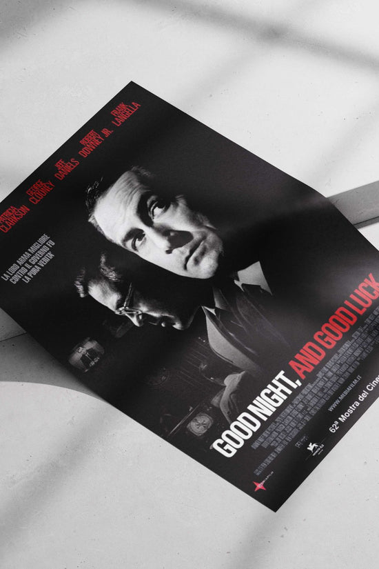 Good Night, And Good Luck (film) Main Subject: Good Night, And Good Luck (film) Matte poster print — Bollywood wall art