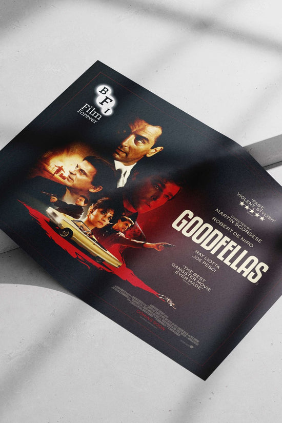 Goodfellas (film), directed by Martin Scorsese, starring Robert De Niro, Ray Liotta, and Joe Pesci Main Subject: Goodfellas