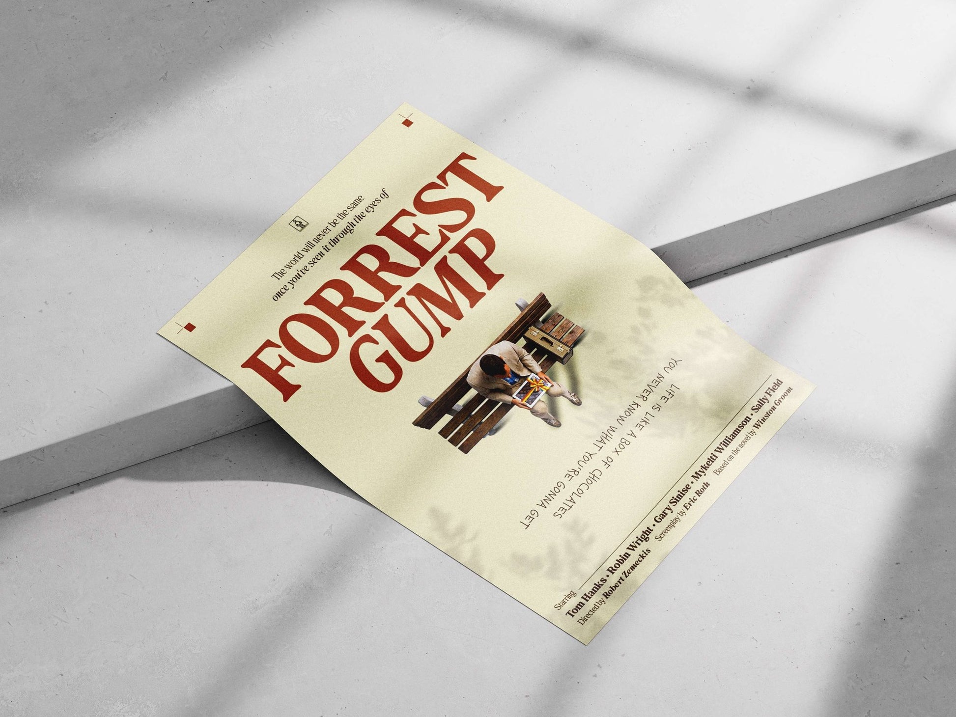 Forrest Gump (film title) Main Subject: Forrest Gump (film title) Matte poster print — Bollywood wall art India | PosterBoizz