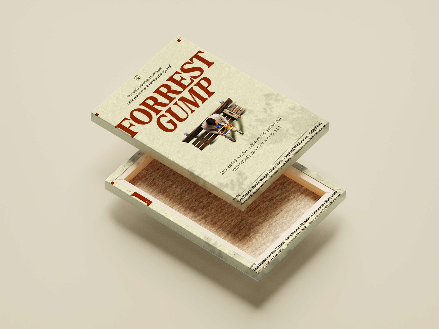 Forrest Gump (film title) Main Subject: Forrest Gump (film title) Canvas wall art — Bollywood wall art India | PosterBoizz