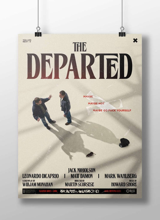 The film *The Departed*, featuring Leonardo DiCaprio, Matt Damon (correcting OCR typo), Mark Wahlberg Main Subject: The film