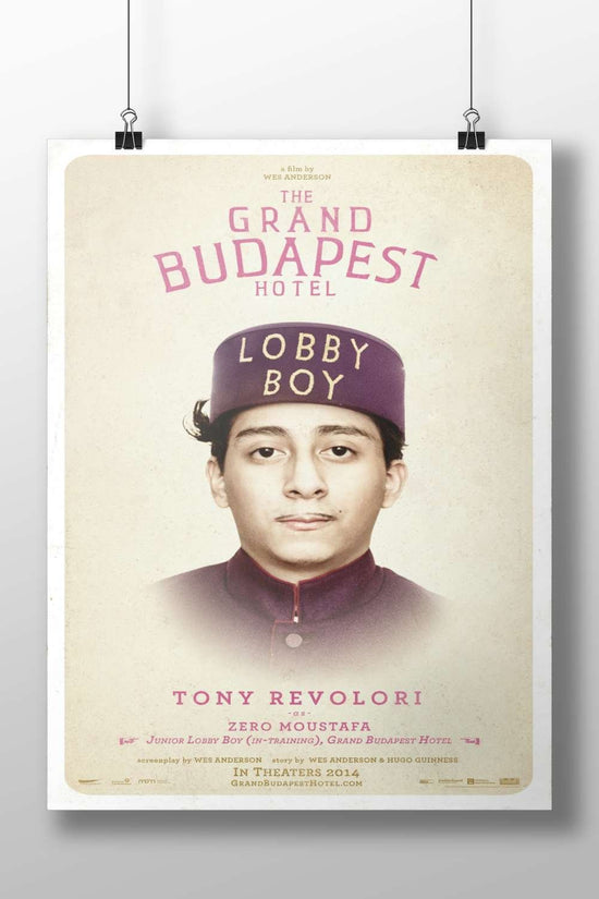 Tony Revolori as Zero Moustafa (Junior Lobby Boy) from *The Grand Budapest Hotel* Main Subject: Tony Revolori as Zero