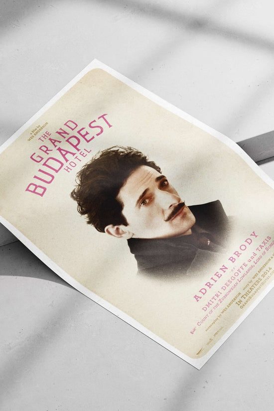 The Grand Budapest Hotel (film) Main Subject: The Grand Budapest Hotel (film) Matte poster print — Bollywood wall art India