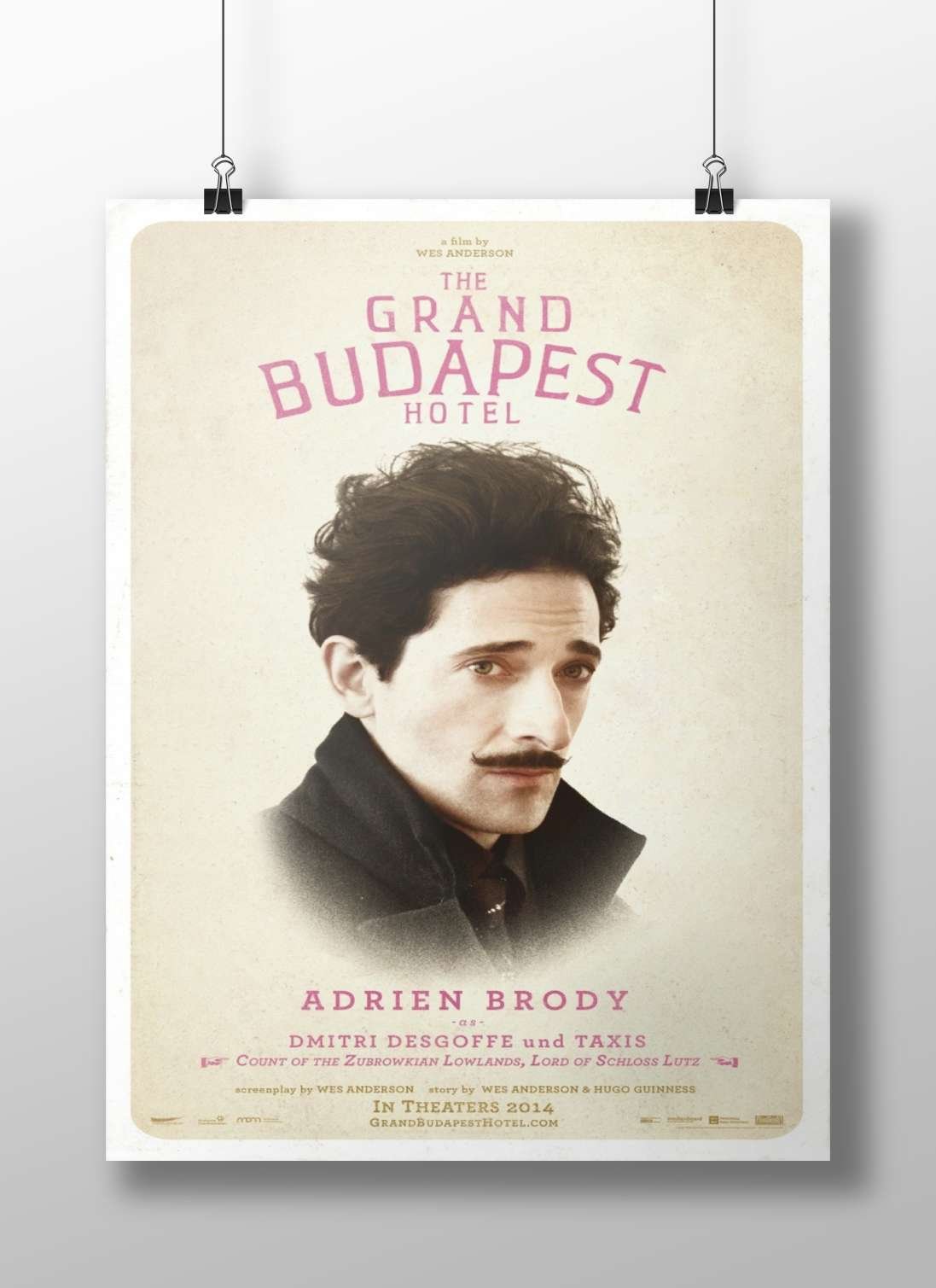 The Grand Budapest Hotel (film) Main Subject: The Grand Budapest Hotel (film) Matte BoizzBoard rigid print — Bollywood wall
