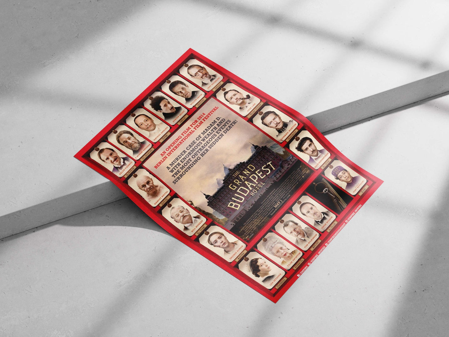 The Grand Budapest Hotel (film) Main Subject: The Grand Budapest Hotel (film) Matte poster print — Bollywood wall art India
