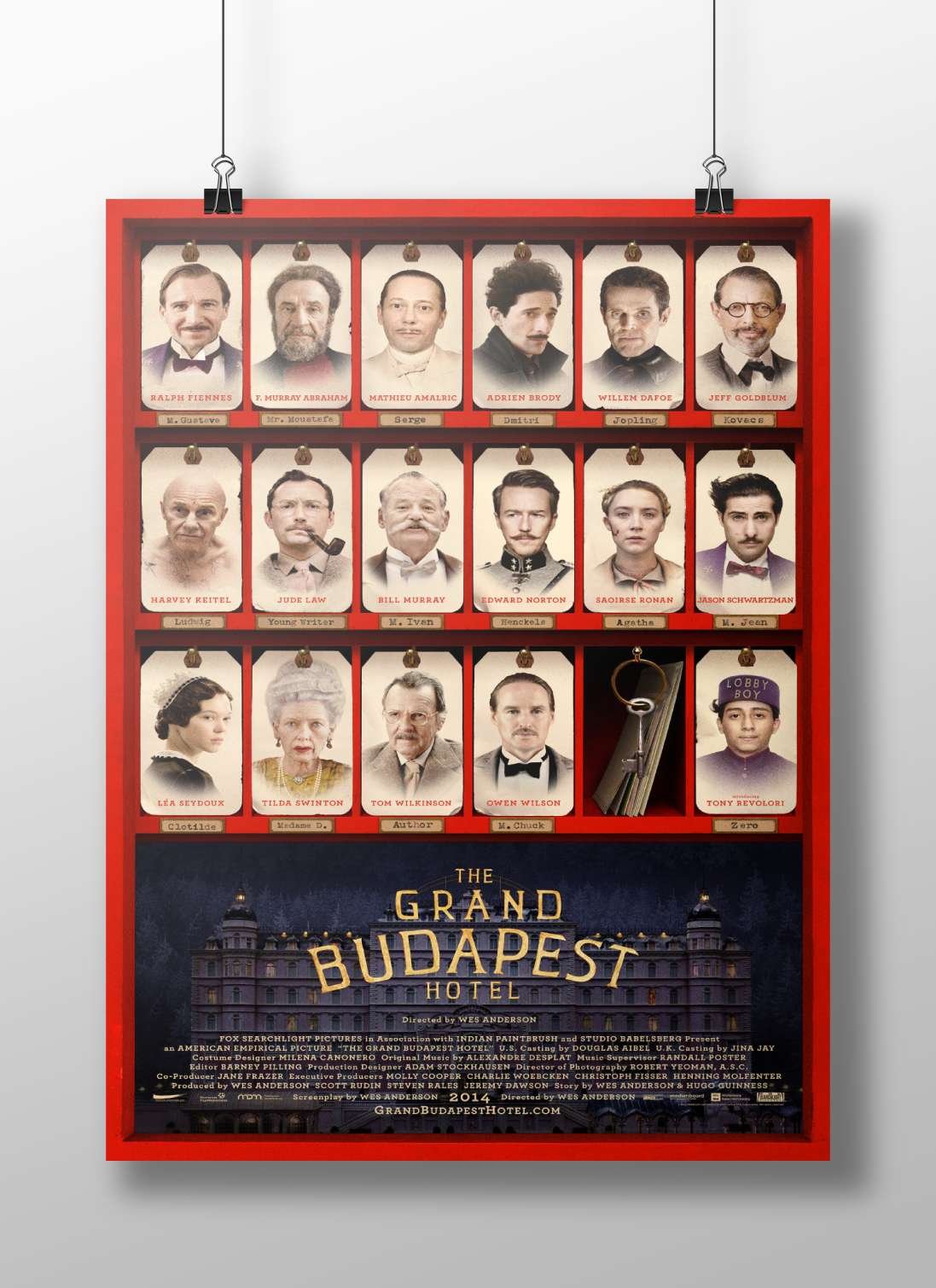 The Grand Budapest Hotel (film) Main Subject: The Grand Budapest Hotel (film) Matte BoizzBoard rigid print — Bollywood wall