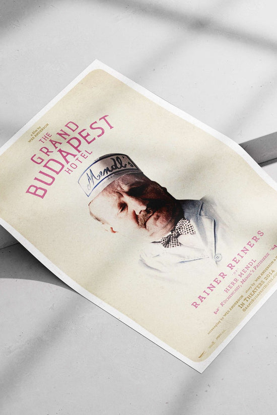 Rainer Reiners as Herr Mendl from *The Grand Budapest Hotel* Main Subject: Rainer Reiners as Herr Mendl from *The Grand