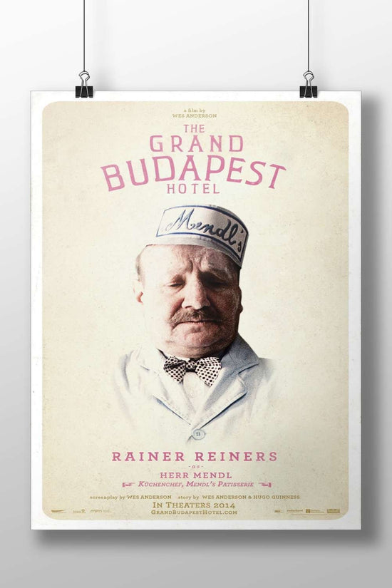 Rainer Reiners as Herr Mendl from *The Grand Budapest Hotel* Main Subject: Rainer Reiners as Herr Mendl from *The Grand