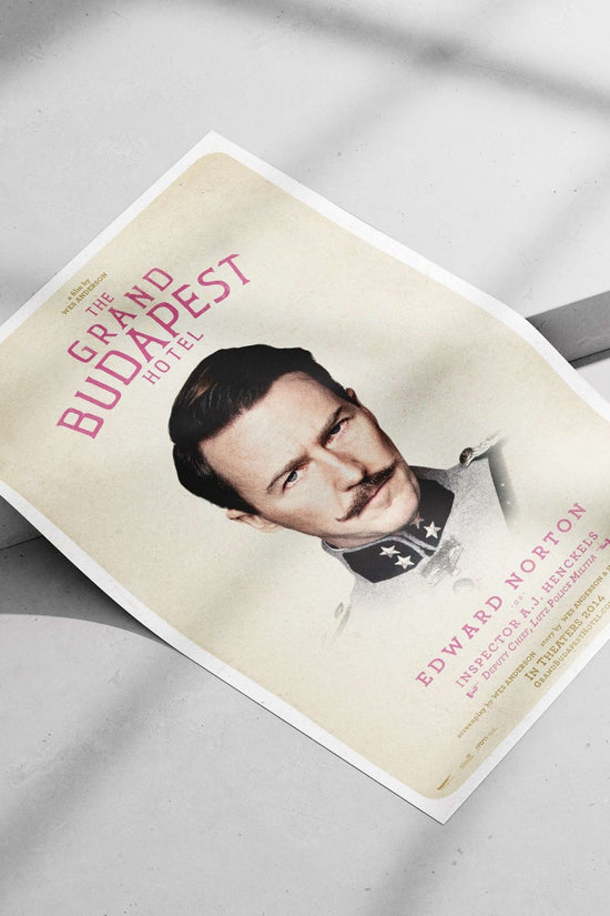 Edward Norton as Inspector A.J. Henckels Main Subject: Edward Norton as Inspector A.J. Henckels Matte poster print —