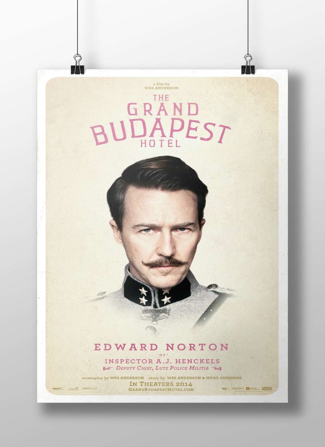 Edward Norton as Inspector A.J. Henckels Main Subject: Edward Norton as Inspector A.J. Henckels Matte BoizzBoard rigid print
