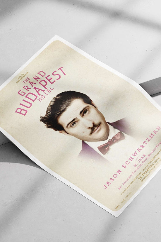 Jason Schwartzman as M. Jean (Associate Concierge), from The Grand Budapest Hotel franchise. Main Subject: Jason Schwartzman
