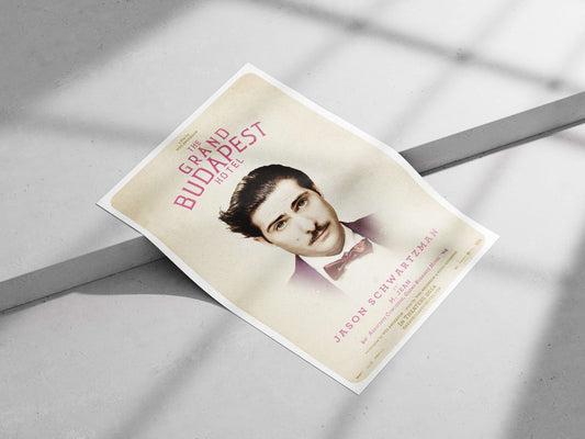 Jason Schwartzman as M. Jean (Associate Concierge), from The Grand Budapest Hotel franchise. Main Subject: Jason Schwartzman