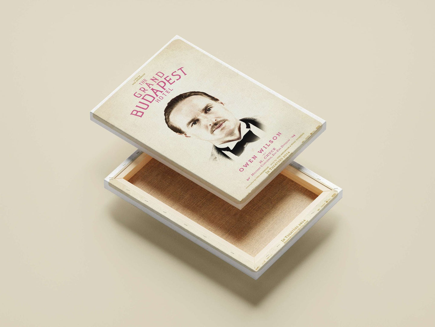 The Grand Budapest Hotel Main Subject: The Grand Budapest Hotel Canvas wall art — Bollywood wall art India | PosterBoizz