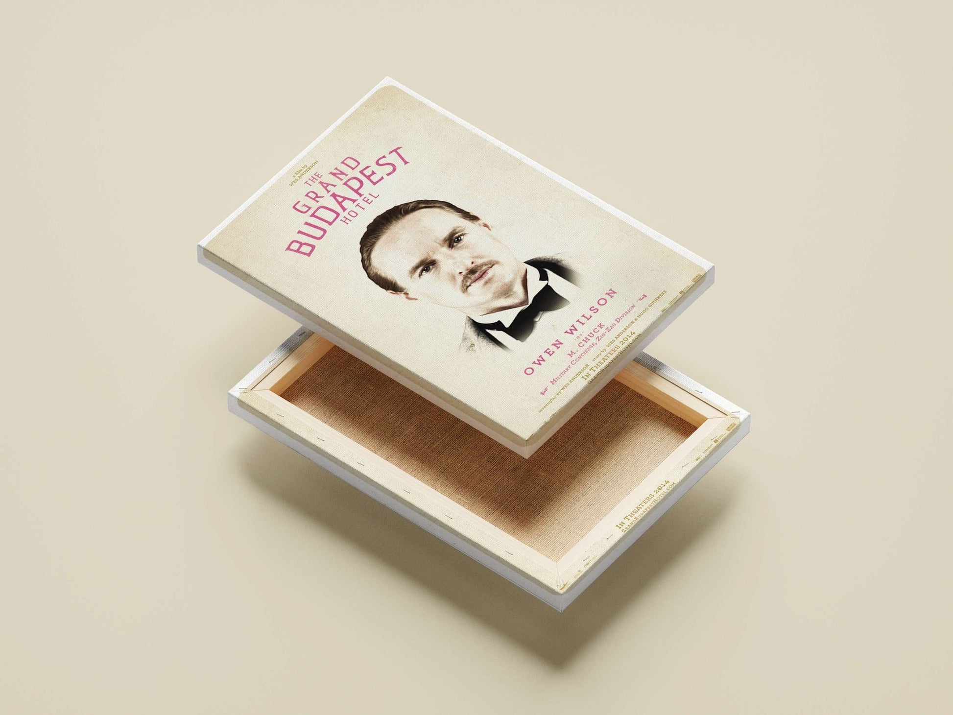 The Grand Budapest Hotel Main Subject: The Grand Budapest Hotel Canvas wall art — Bollywood wall art India | PosterBoizz
