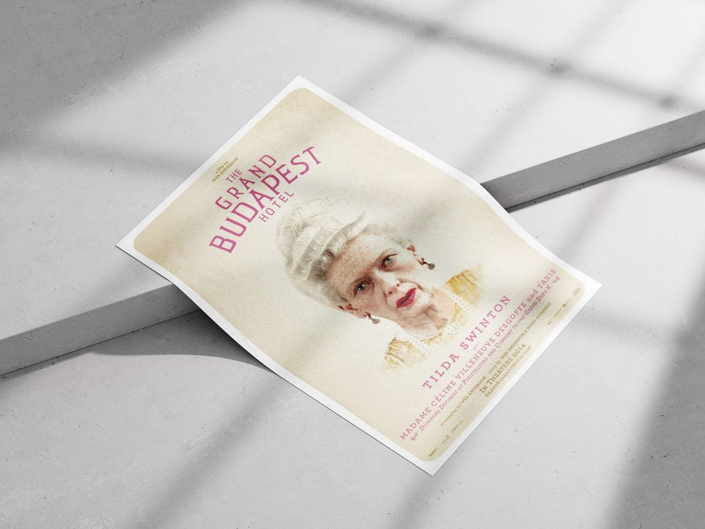 The Grand Budapest Hotel (film) and Tilda Swinton as Madame Céline Villeneuve Desgoffe und TAXIS Main Subject: The Grand