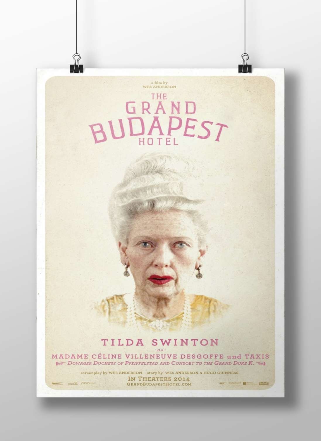 The Grand Budapest Hotel (film) and Tilda Swinton as Madame Céline Villeneuve Desgoffe und TAXIS Main Subject: The Grand