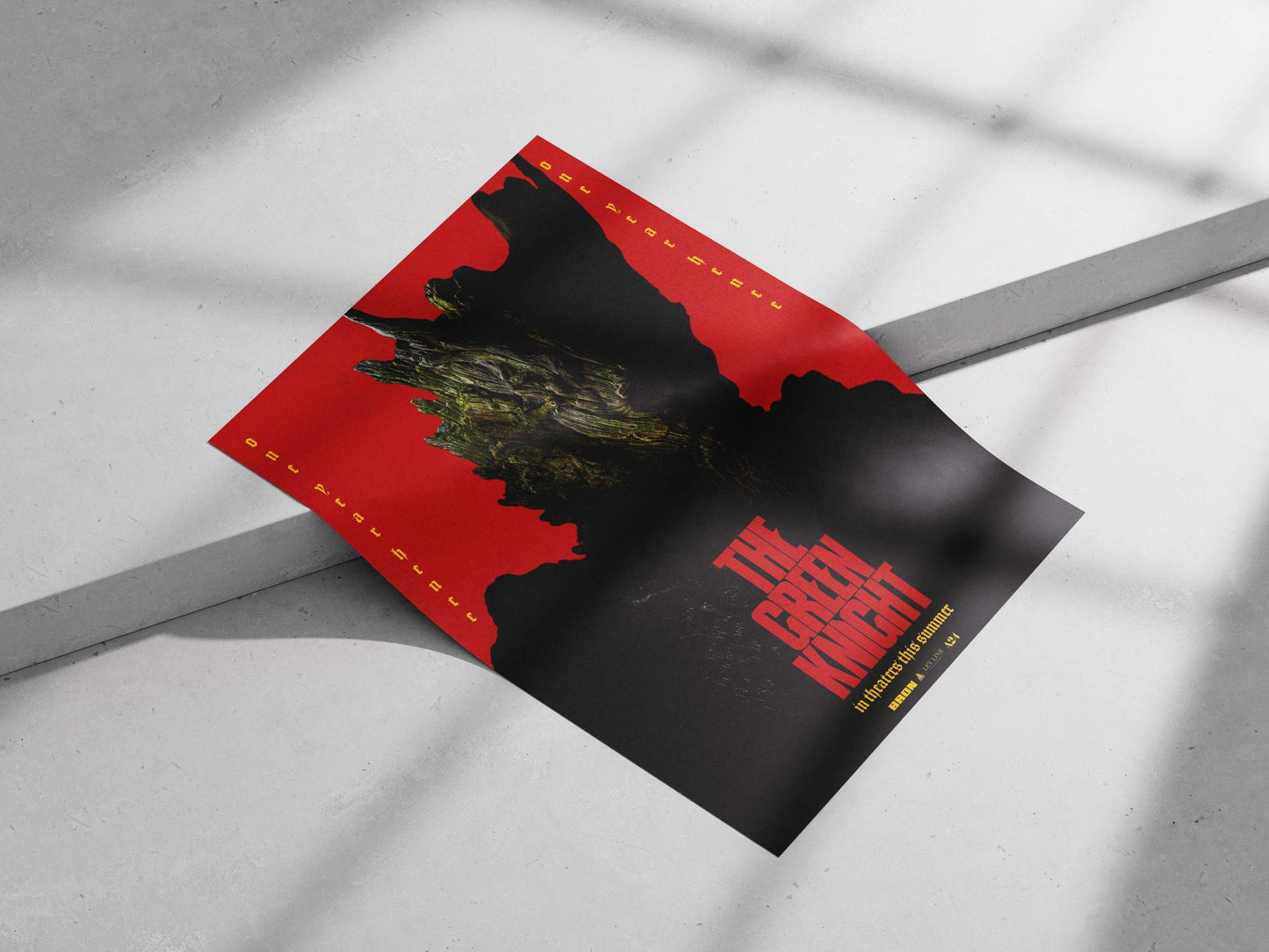 The Green Knight (from "The Green Knight" film) Main Subject: The Green Knight (from "The Green Knight" film) Matte poster