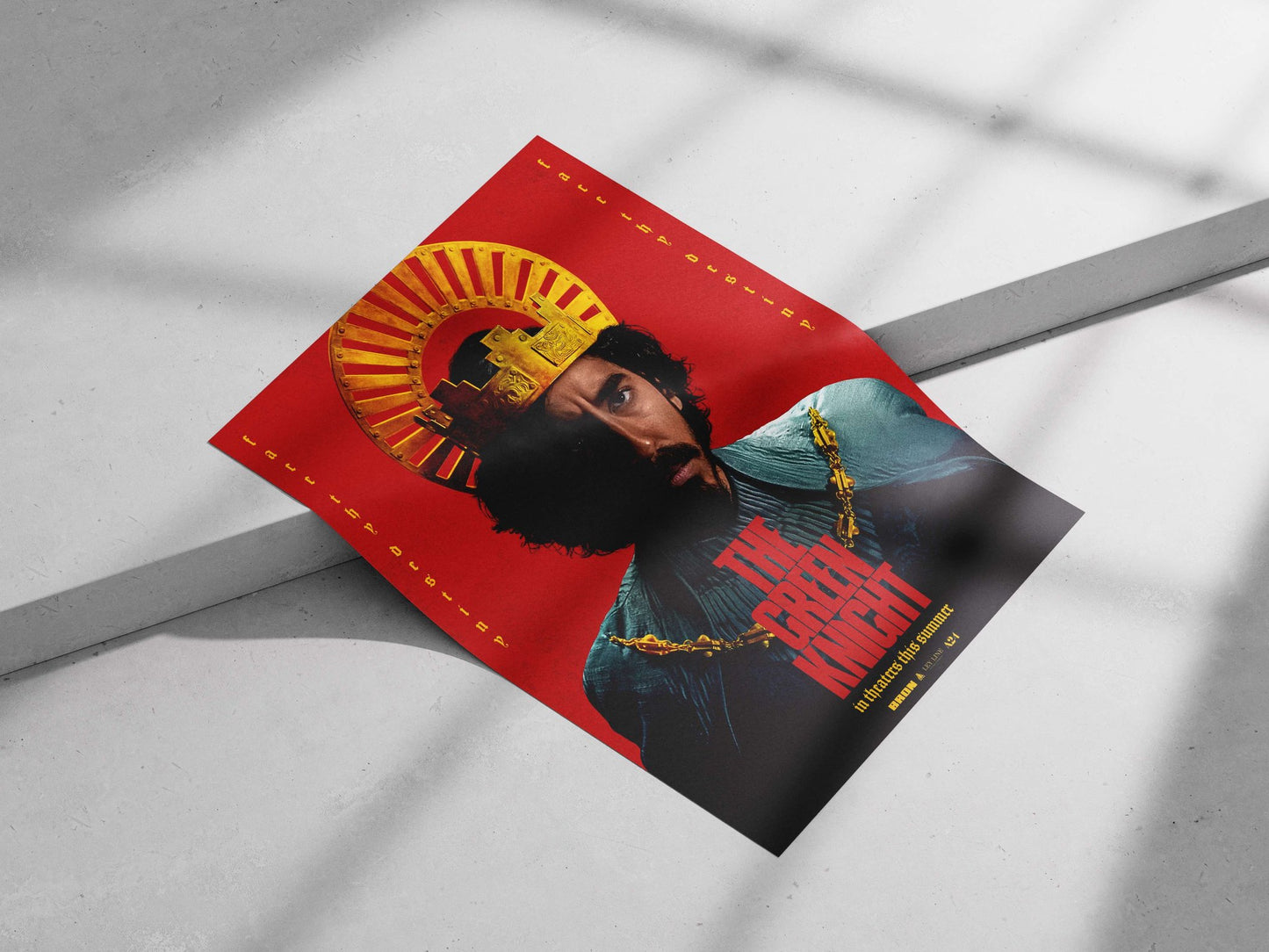 The Green Knight (movie franchise) Main Subject: The Green Knight (movie franchise) Matte poster print — Bollywood wall art