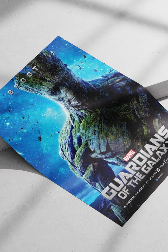 Groot from Marvel's Guardians of the Galaxy Main Subject: Groot from Marvel's Guardians of the Galaxy Matte poster print —