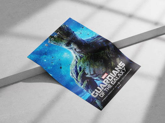 Groot from Marvel's Guardians of the Galaxy Main Subject: Groot from Marvel's Guardians of the Galaxy Matte poster print —