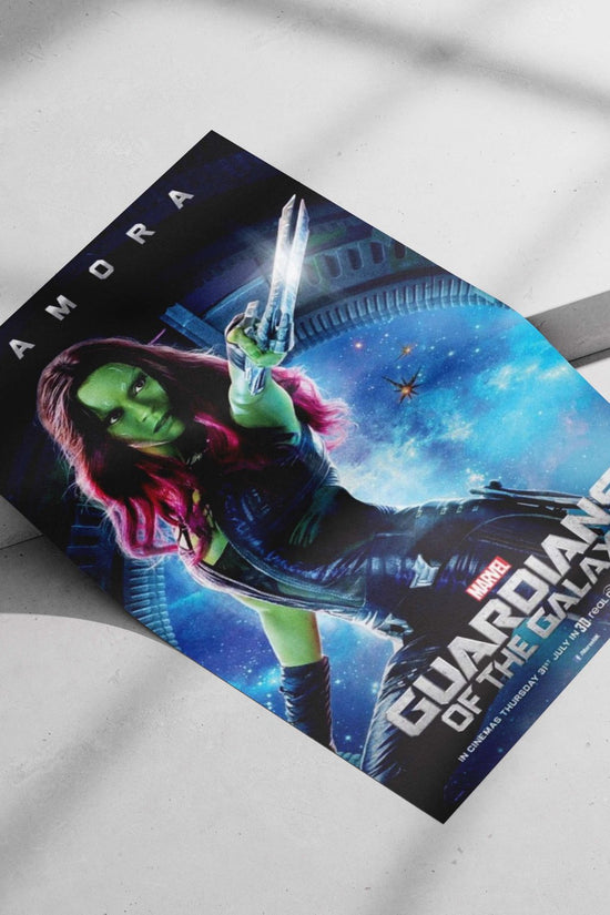 Gamora (real name) from Marvel's Guardians of the Galaxy Main Subject: Gamora (real name) from Marvel's Guardians of the