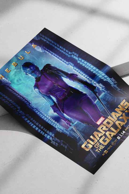 Nebula (real name) from Marvel's Guardians of the Galaxy franchise Main Subject: Nebula (real name) from Marvel's Guardians