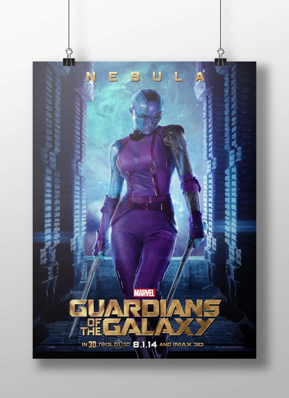 Nebula (real name) from Marvel's Guardians of the Galaxy franchise Main Subject: Nebula (real name) from Marvel's Guardians