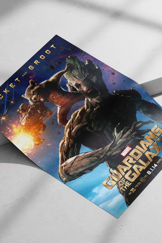 Rocket (the raccoon character) and Groot (the tree-like character) from Marvel's Guardians of the Galaxy franchise Main
