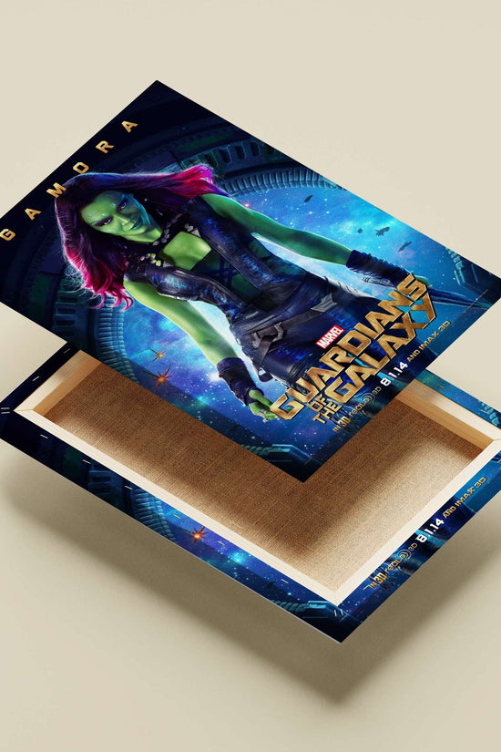 Gamora from Marvel's Guardians of the Galaxy Main Subject: Gamora from Marvel's Guardians of the Galaxy Canvas wall art —